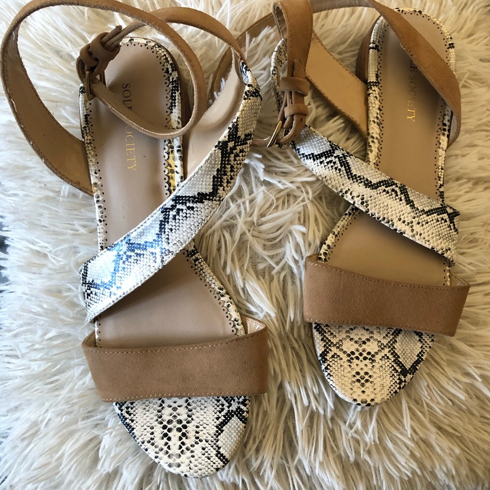 Sole Society Sandals snake print - Picture 8 of 8